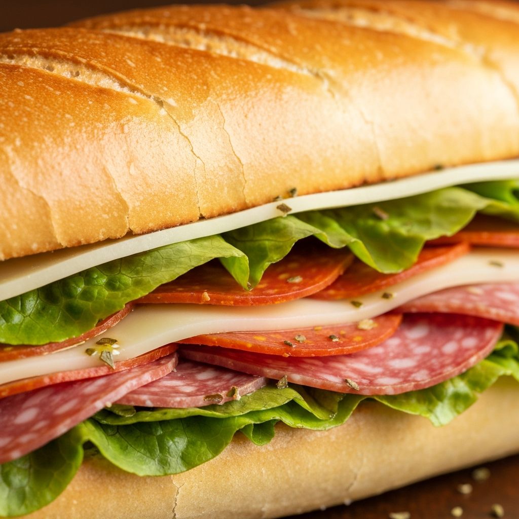 The Italiano grinder packed with meats and cheese
